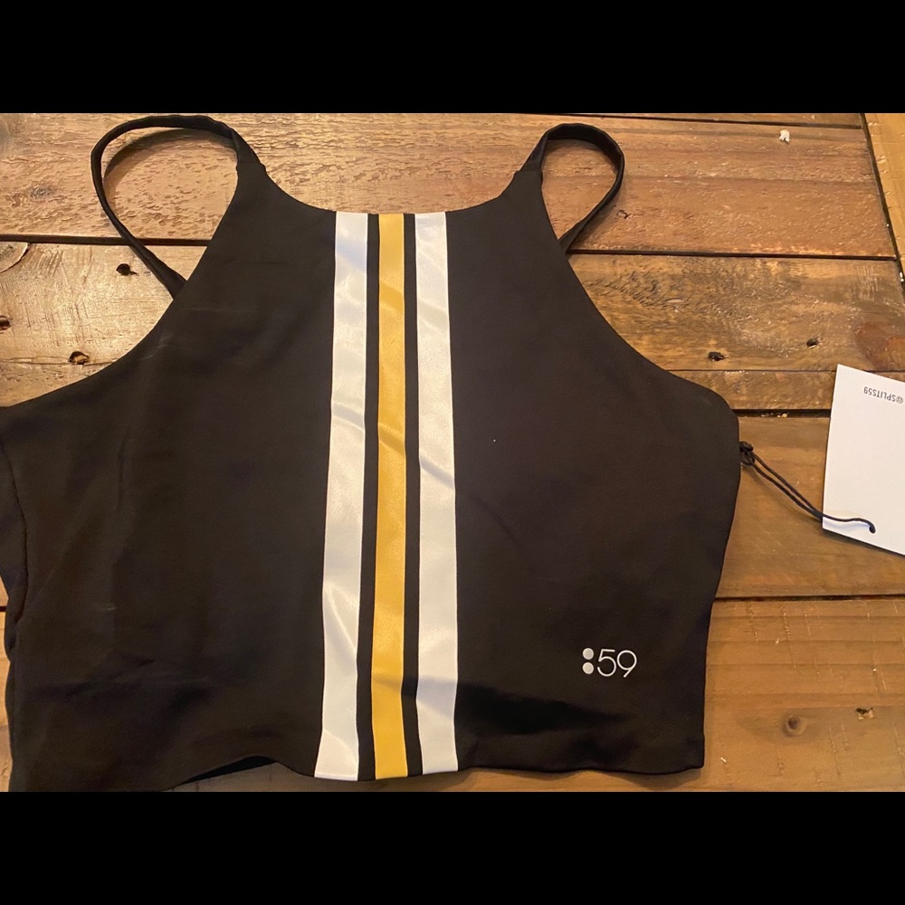 Split59 cropped workout top New with tags